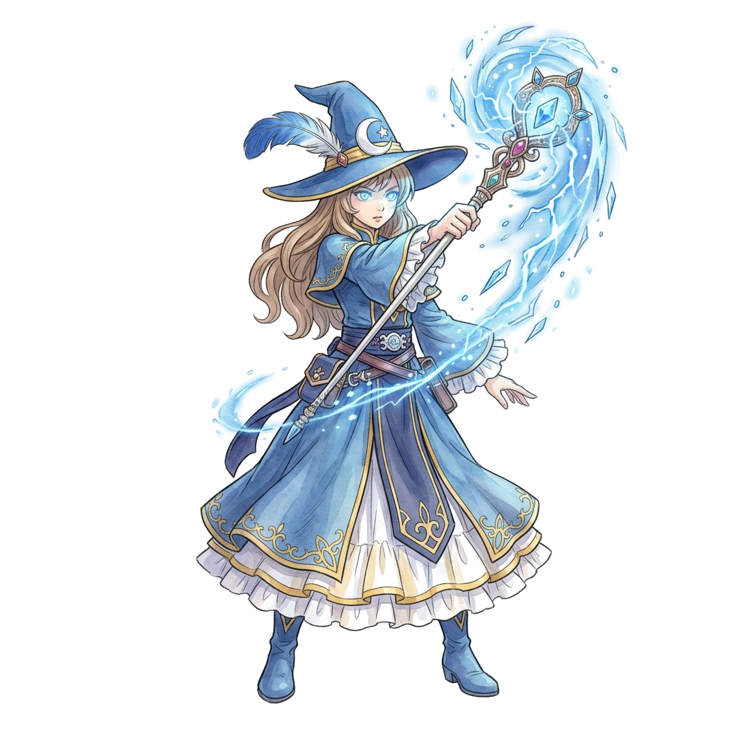 High Wizard Class Character Illustration