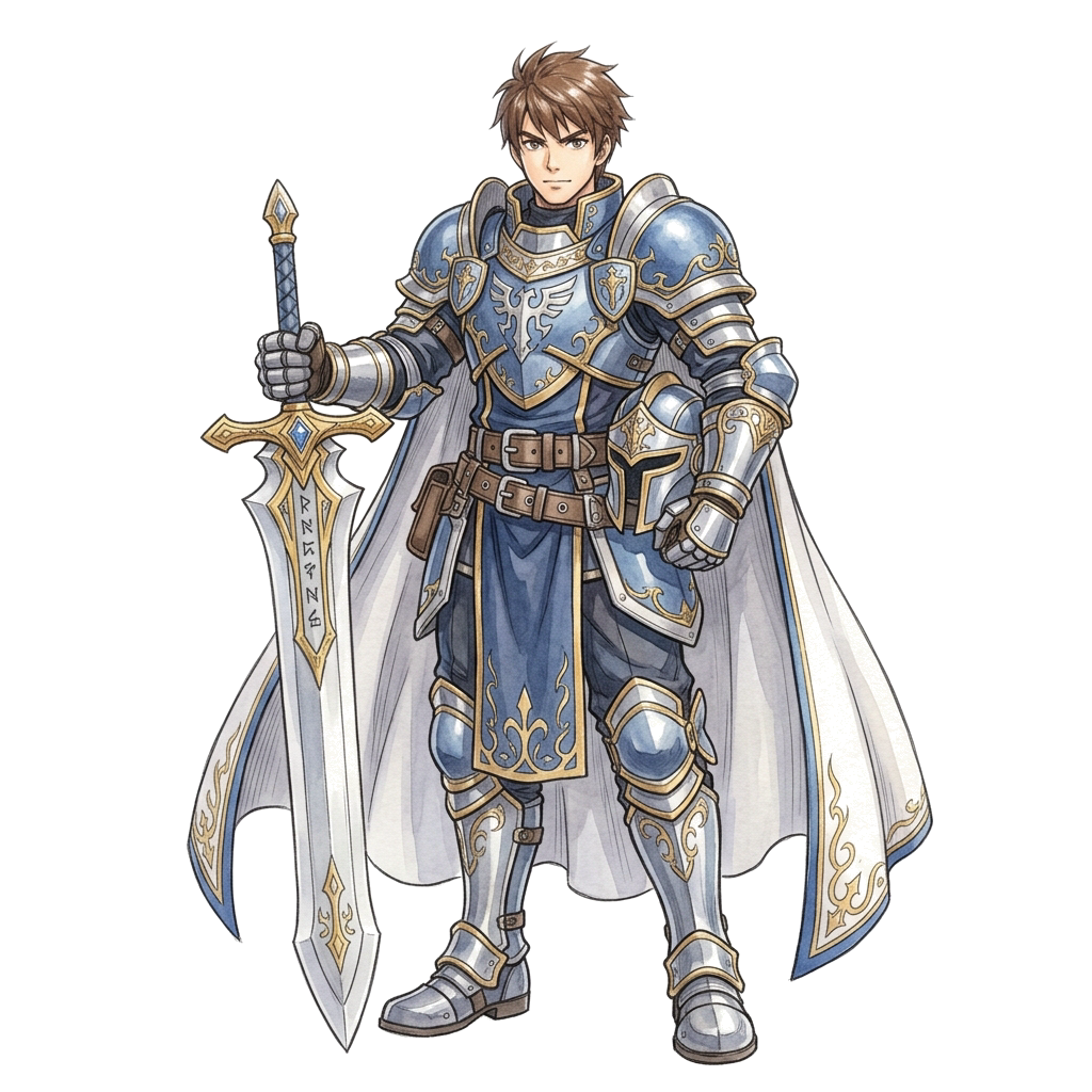 Lord Knight Class Character Illustration